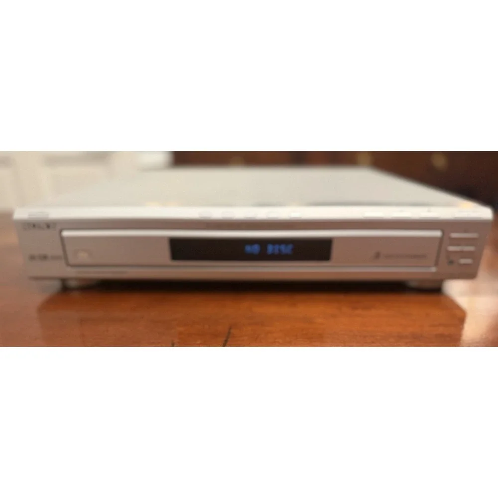 Vintage Sony DVP-NC60P 5-Disc DVD CD Carousel Changer Player Silver No Remote